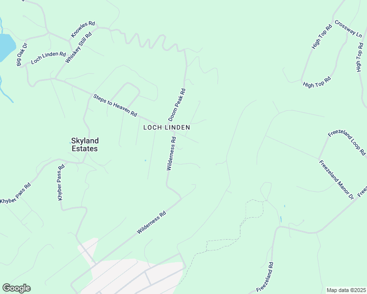 map of restaurants, bars, coffee shops, grocery stores, and more near 998 Wilderness Road in Linden