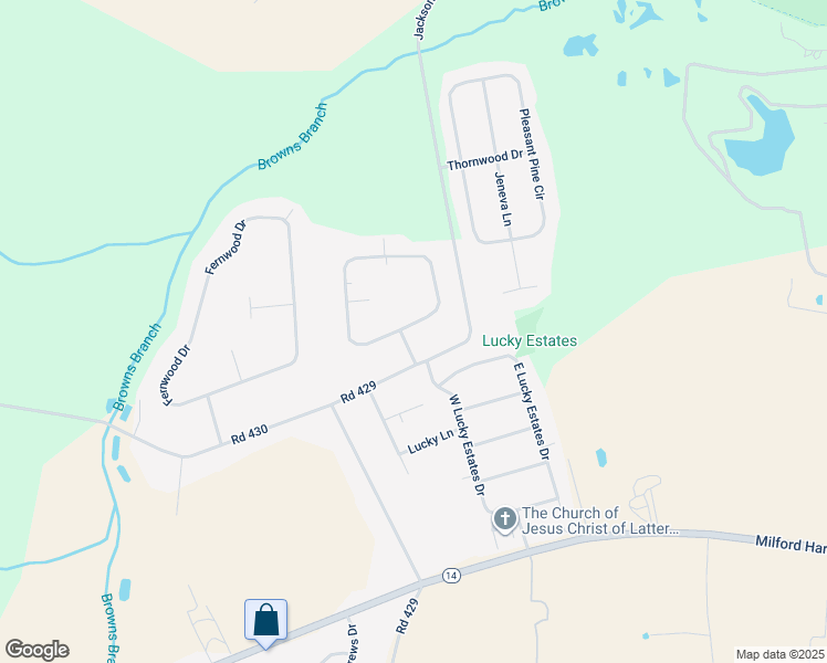 map of restaurants, bars, coffee shops, grocery stores, and more near 629 Jefferson Woods Drive in Harrington