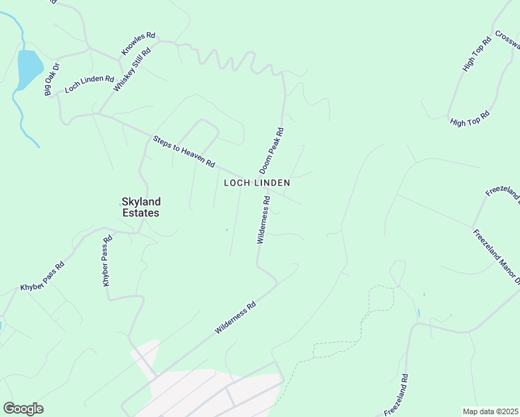 map of restaurants, bars, coffee shops, grocery stores, and more near 987 Wilderness Road in Linden