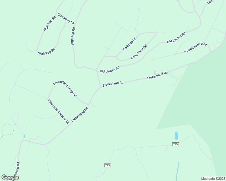 map of restaurants, bars, coffee shops, grocery stores, and more near 2844 Freezeland Road in Linden