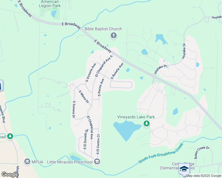 map of restaurants, bars, coffee shops, grocery stores, and more near 4240 Santa Barbara in Columbia