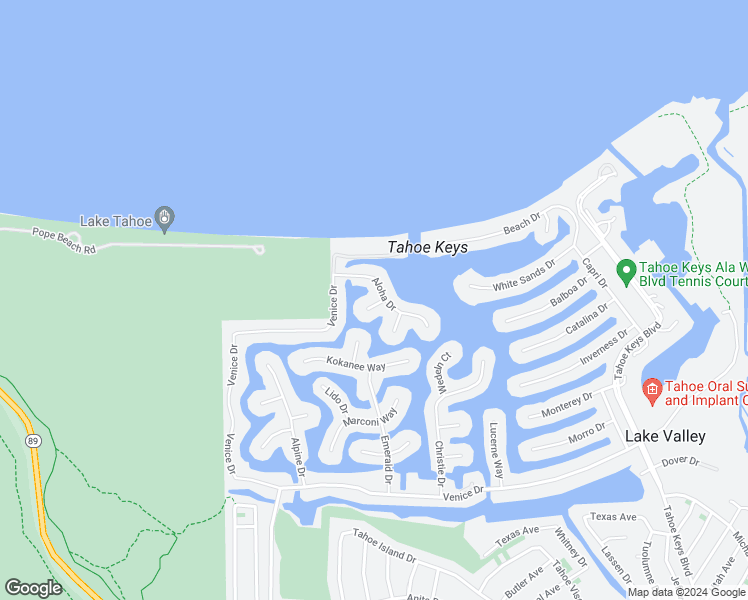 map of restaurants, bars, coffee shops, grocery stores, and more near 1981 Daggett Court in South Lake Tahoe