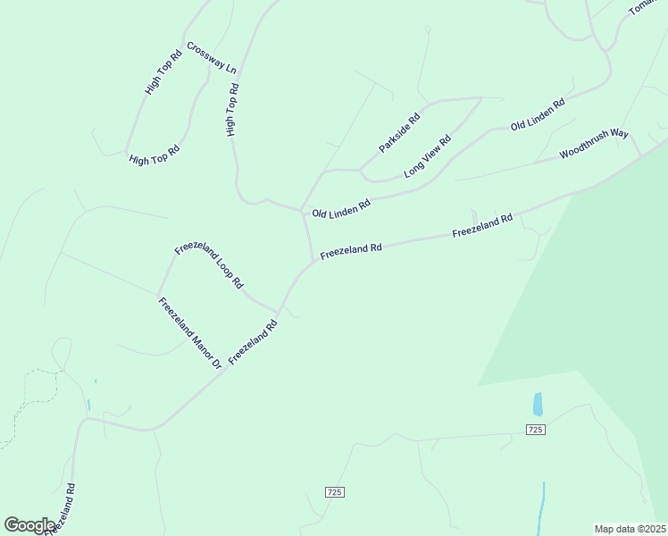 map of restaurants, bars, coffee shops, grocery stores, and more near 2814 Freezeland Road in Linden