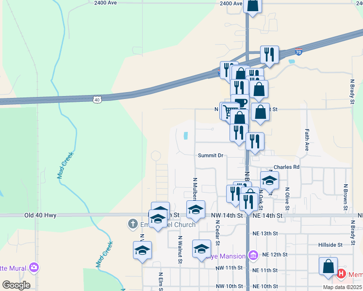 map of restaurants, bars, coffee shops, grocery stores, and more near 1780-1902 Beekman Pl in Abilene