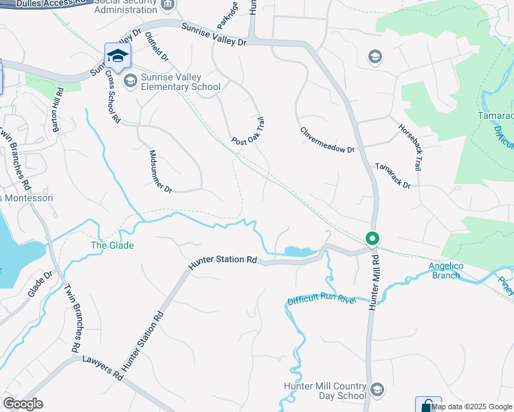 map of restaurants, bars, coffee shops, grocery stores, and more near 1922 Buckthorn Lane in Reston