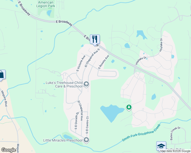 map of restaurants, bars, coffee shops, grocery stores, and more near 4282 Santa Anna Drive in Columbia
