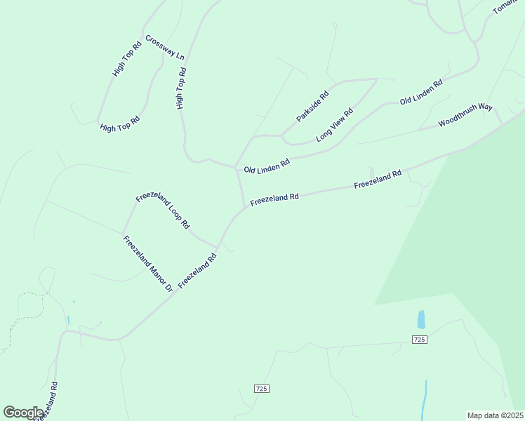 map of restaurants, bars, coffee shops, grocery stores, and more near 2814 Freezeland Road in Linden