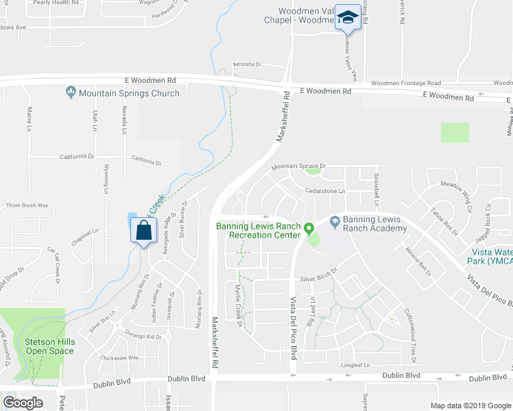 map of restaurants, bars, coffee shops, grocery stores, and more near 7079 Mountain Spruce Drive in Colorado Springs