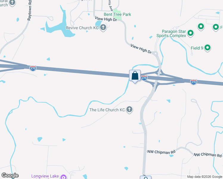 map of restaurants, bars, coffee shops, grocery stores, and more near 10900 Meers Road in Kansas City