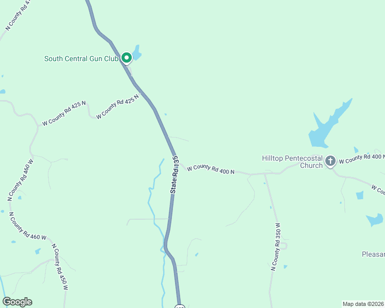 map of restaurants, bars, coffee shops, grocery stores, and more near 4123 Indiana 135 in Freetown