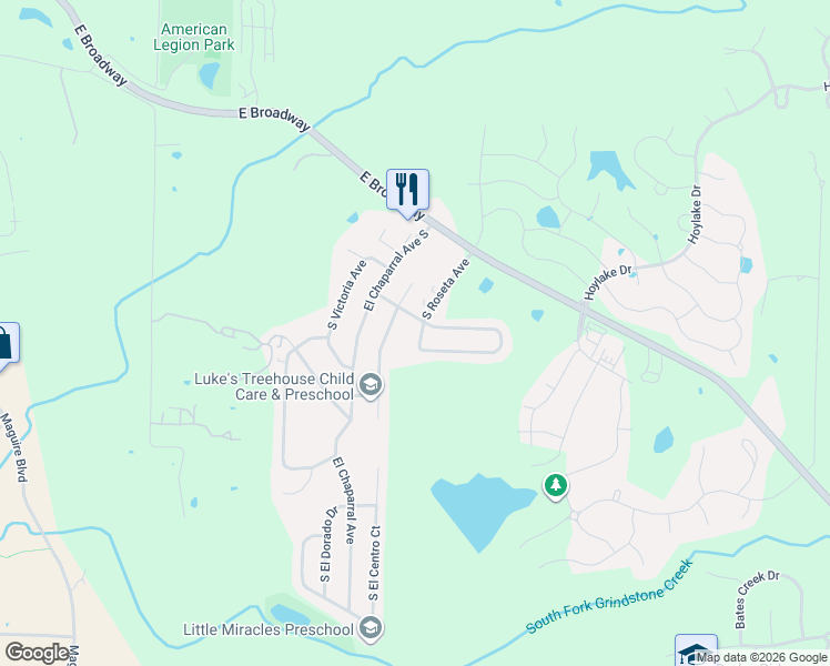 map of restaurants, bars, coffee shops, grocery stores, and more near 4265 Santa Anna Drive in Columbia