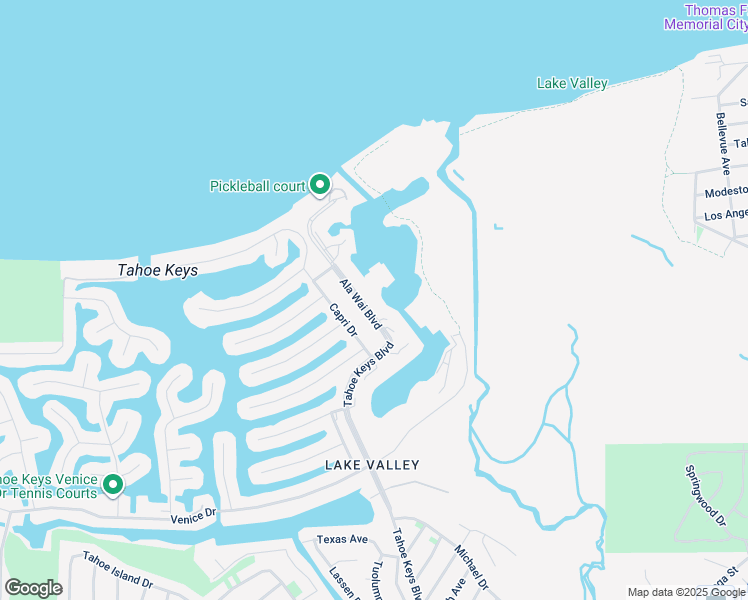 map of restaurants, bars, coffee shops, grocery stores, and more near 439 Ala Wai Boulevard in South Lake Tahoe
