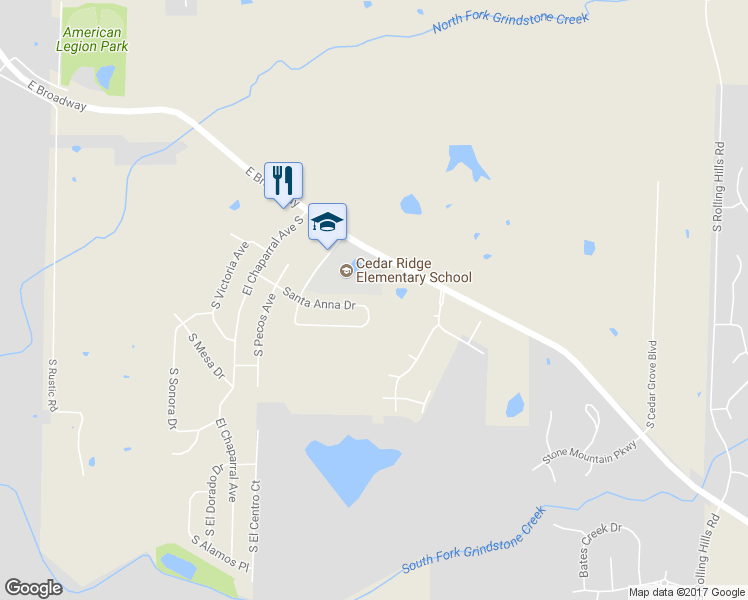 map of restaurants, bars, coffee shops, grocery stores, and more near 4445-4447 Santa Anna Drive in Columbia