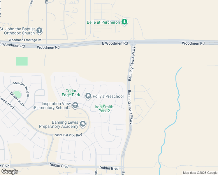 map of restaurants, bars, coffee shops, grocery stores, and more near 7251 Sedgerock Lane in Colorado Springs