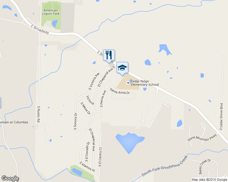 map of restaurants, bars, coffee shops, grocery stores, and more near 1290 South Roseta Avenue in Columbia