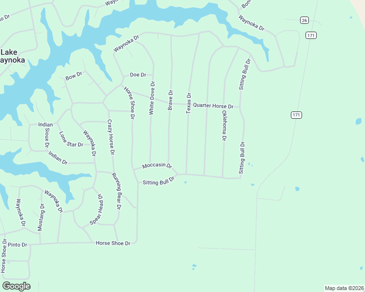 map of restaurants, bars, coffee shops, grocery stores, and more near 274 Waynoka Drive in Brown County