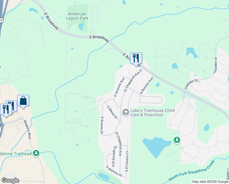 map of restaurants, bars, coffee shops, grocery stores, and more near 1285-1287 Sonora Court in Columbia