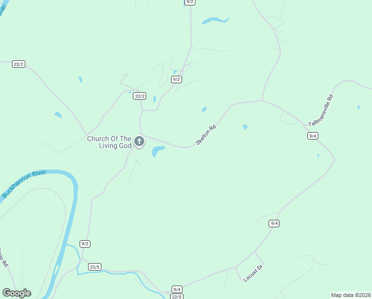 map of restaurants, bars, coffee shops, grocery stores, and more near 440 Skelton Road in Buckhannon