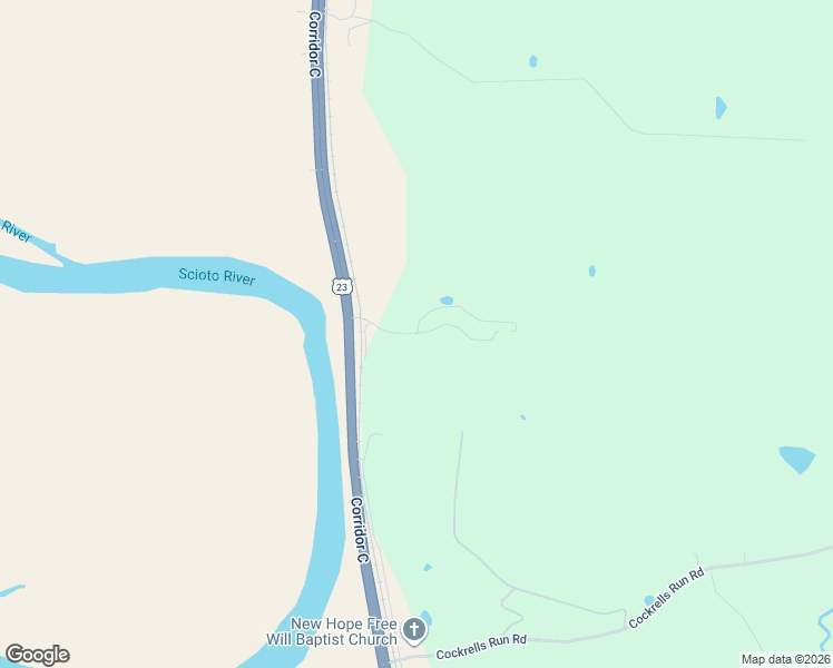 map of restaurants, bars, coffee shops, grocery stores, and more near 14870 Blake Man Road in Lucasville