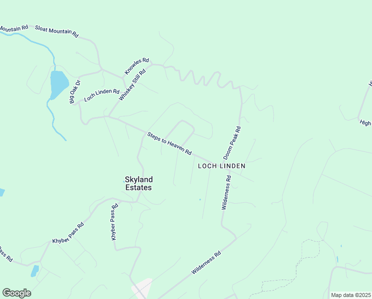 map of restaurants, bars, coffee shops, grocery stores, and more near 401 Steps to Heaven Road in Linden