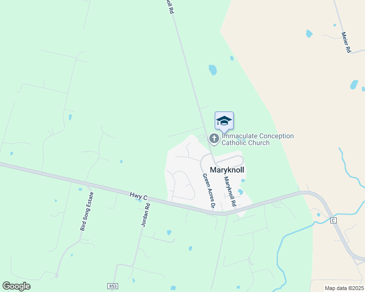 map of restaurants, bars, coffee shops, grocery stores, and more near 293 Emerald Court in Old Monroe