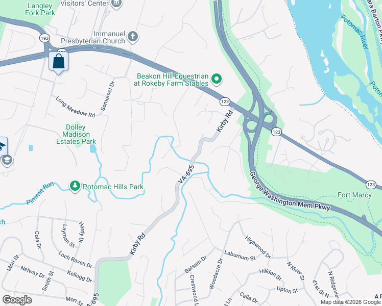 map of restaurants, bars, coffee shops, grocery stores, and more near 1358 Kirby Road in McLean