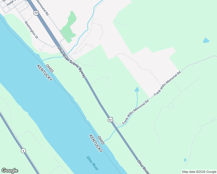 map of restaurants, bars, coffee shops, grocery stores, and more near 1104 U.S. 52 in New Richmond