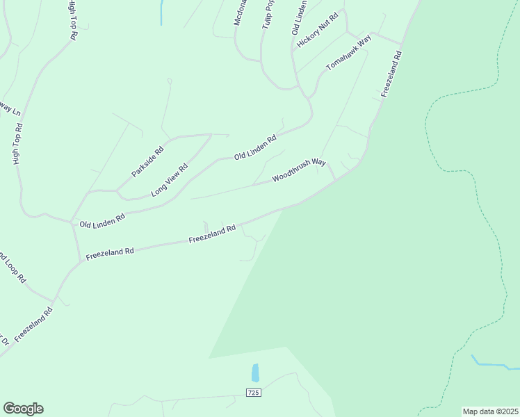 map of restaurants, bars, coffee shops, grocery stores, and more near 3395 Freezeland Road in Shenandoah Farms