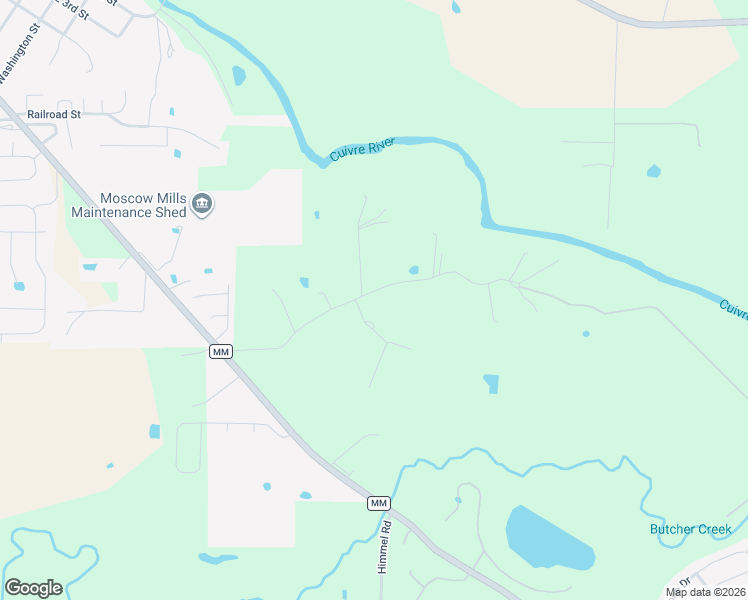 map of restaurants, bars, coffee shops, grocery stores, and more near 9 Cuivre Lane in Moscow Mills