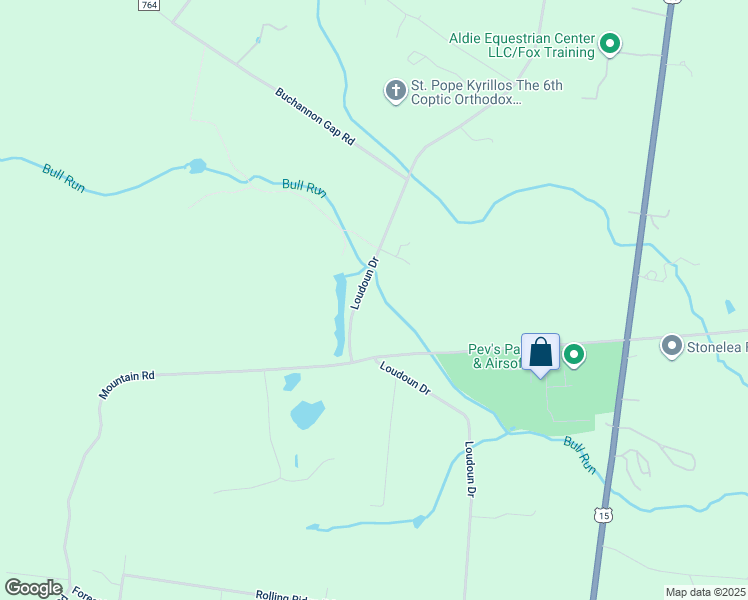 map of restaurants, bars, coffee shops, grocery stores, and more near 999 Loudoun Drive in Haymarket