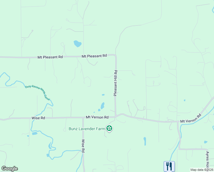 map of restaurants, bars, coffee shops, grocery stores, and more near 6174 Mount Pleasant Road in Lincoln