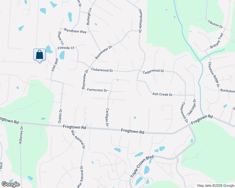 map of restaurants, bars, coffee shops, grocery stores, and more near 1232 Farmcrest Drive in Union