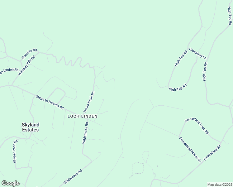 map of restaurants, bars, coffee shops, grocery stores, and more near 246 Marsden Heights Road in Skyland Estates