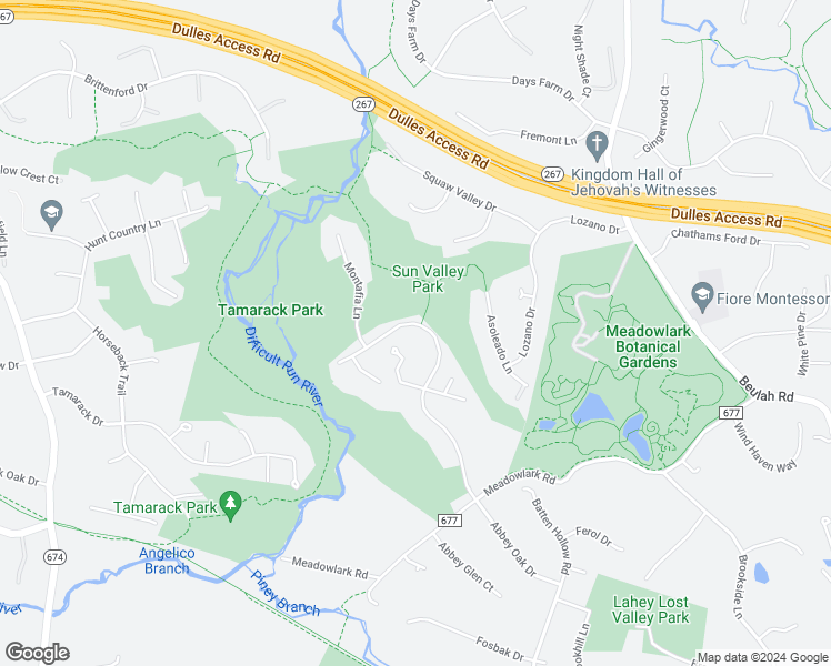 map of restaurants, bars, coffee shops, grocery stores, and more near 1700 Abbey Oak Drive in Vienna