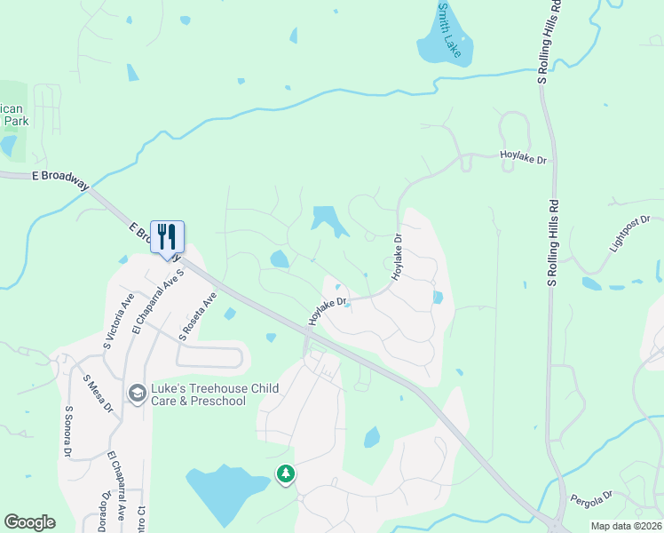 map of restaurants, bars, coffee shops, grocery stores, and more near 4751 East Broadway in Columbia