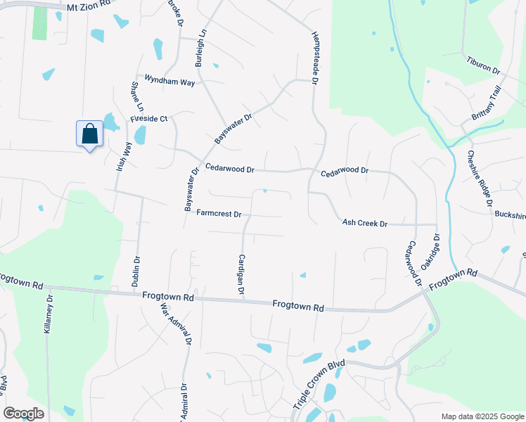 map of restaurants, bars, coffee shops, grocery stores, and more near 1232 Farmcrest Dr in Union
