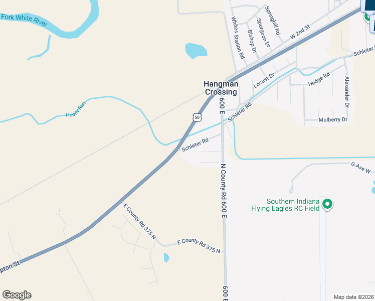 map of restaurants, bars, coffee shops, grocery stores, and more near 5859 Schleter Road in Seymour