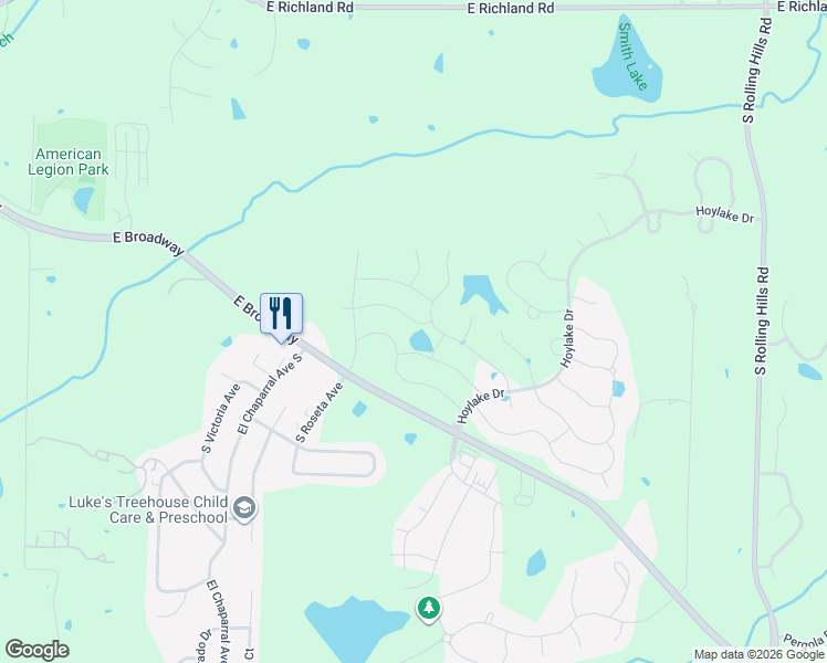 map of restaurants, bars, coffee shops, grocery stores, and more near 4751 East Broadway in Columbia