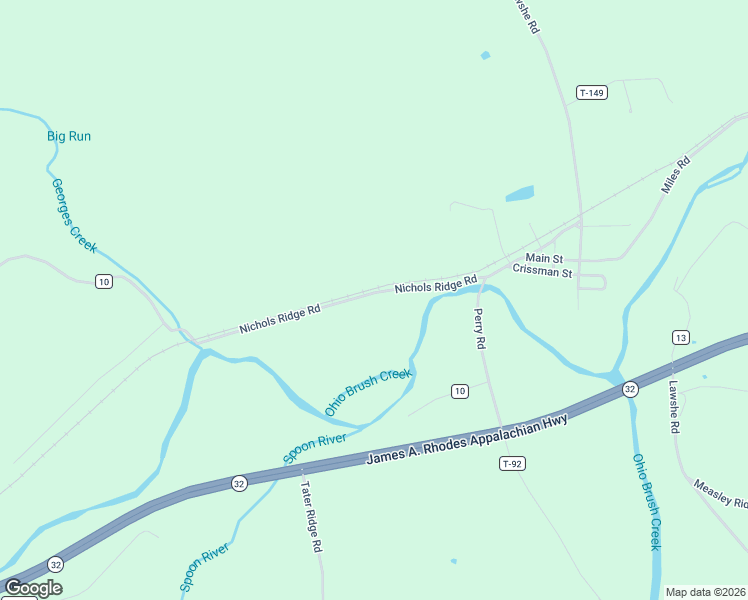 map of restaurants, bars, coffee shops, grocery stores, and more near 4115 Nichols Ridge Road in Seaman
