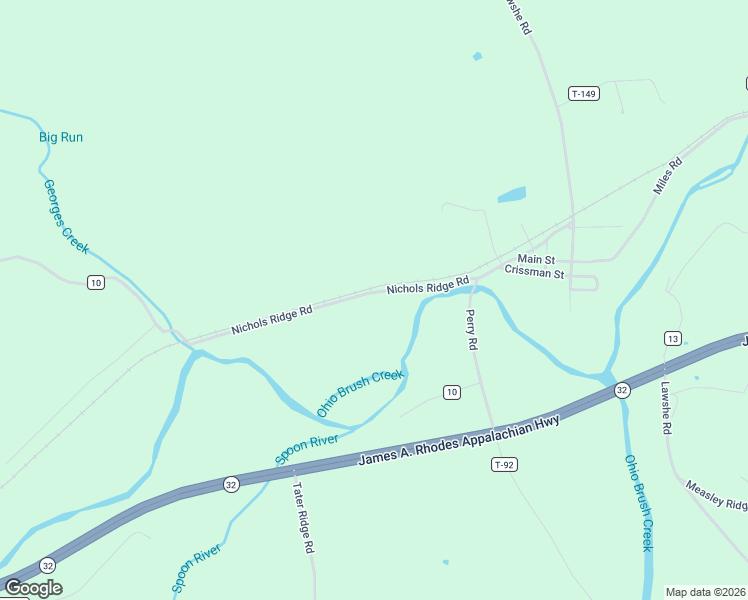 map of restaurants, bars, coffee shops, grocery stores, and more near 4115 Nichols Ridge Road in Seaman