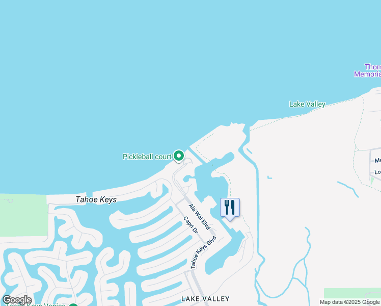 map of restaurants, bars, coffee shops, grocery stores, and more near 236 Ala Wai Boulevard in South Lake Tahoe