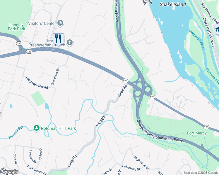 map of restaurants, bars, coffee shops, grocery stores, and more near 5963 Ranleigh Manor Drive in McLean