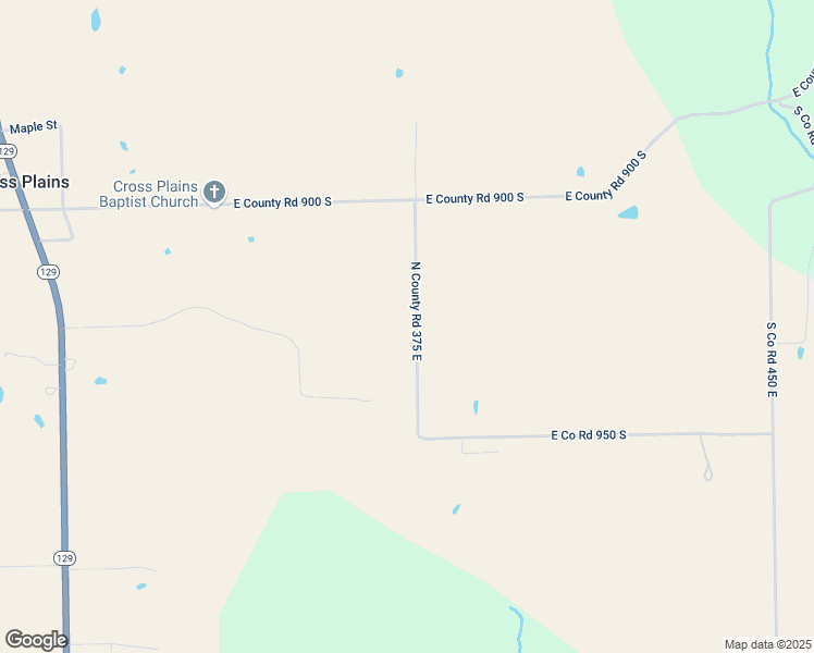 map of restaurants, bars, coffee shops, grocery stores, and more near 9244 South County Road 375 East in Cross Plains