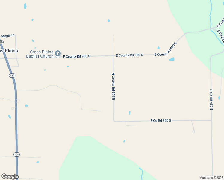 map of restaurants, bars, coffee shops, grocery stores, and more near 9244 South Co Road 375 East in Cross Plains