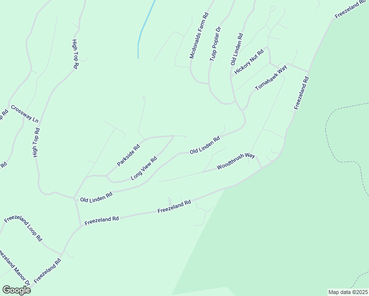 map of restaurants, bars, coffee shops, grocery stores, and more near 597 Old Linden Road in Linden
