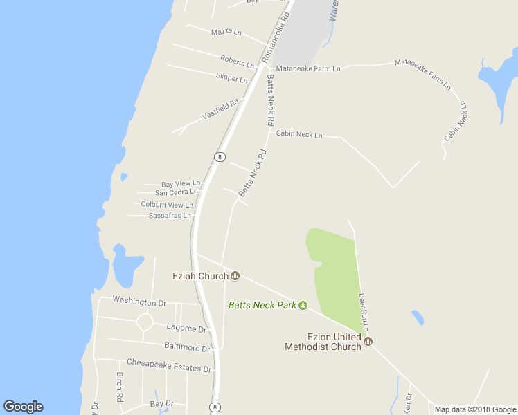 map of restaurants, bars, coffee shops, grocery stores, and more near 107 Hoaney Lane in Stevensville
