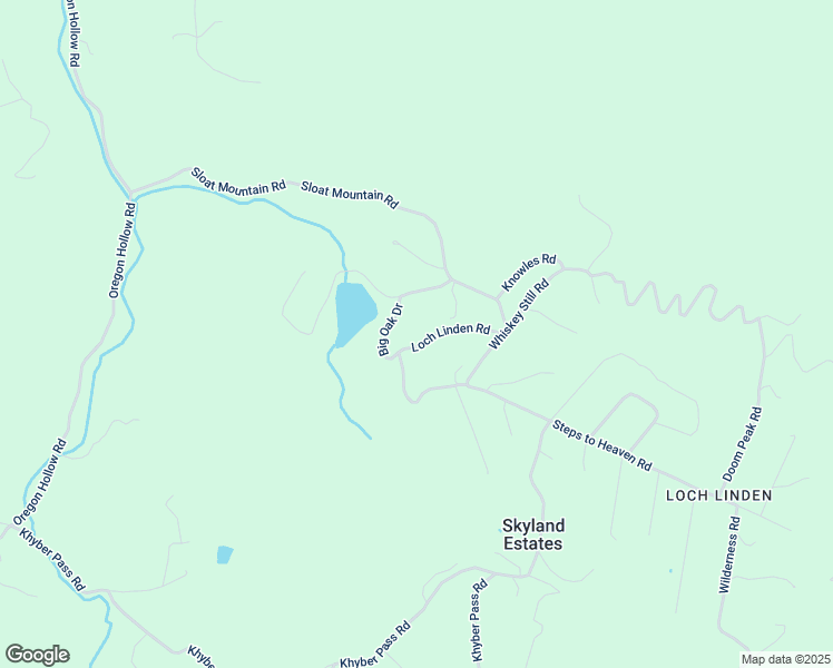 map of restaurants, bars, coffee shops, grocery stores, and more near Loch Linden Road in Skyland Estates