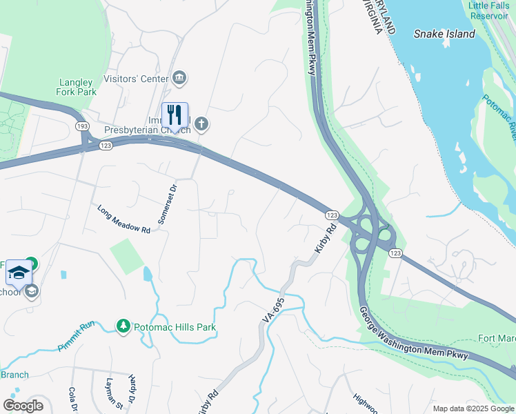 map of restaurants, bars, coffee shops, grocery stores, and more near 849 Dolley Madison Boulevard in McLean