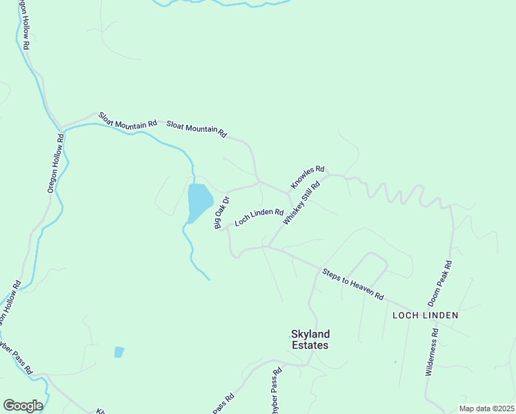 map of restaurants, bars, coffee shops, grocery stores, and more near 806 Sloat Mountain Road in Skyland Estates