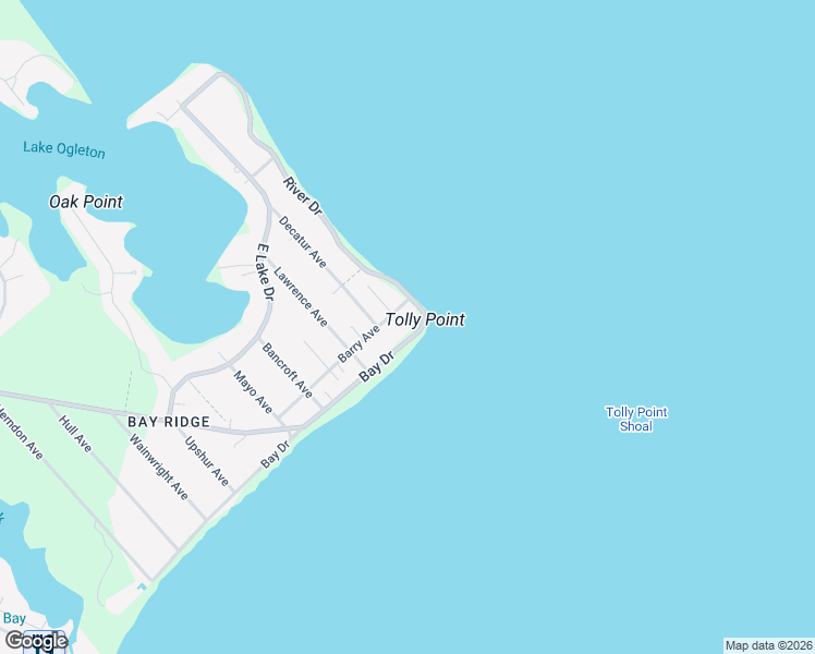 map of restaurants, bars, coffee shops, grocery stores, and more near 117 Bay Drive in Annapolis